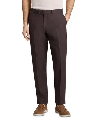 Ted Baker Winter Linen Modern Fit Suit Pants In Brown
