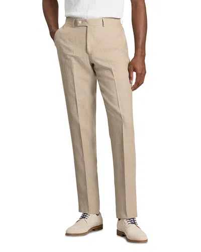 Ted Baker Winter Linen Modern Fit Suit Pants In Nude