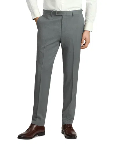 Ted Baker Winter Modern Fit Green Plaid Suit Pants In Gray