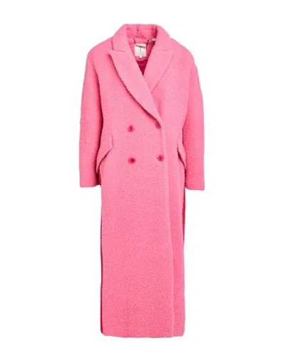 Ted Baker Woman Coat Pink Size 3 Wool, Polyamide