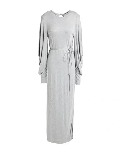Ted Baker Woman Maxi Dress Grey Size 3 Viscose