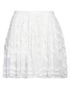 Ted Baker Woman Mini Skirt White Size 3 Polyester