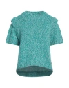 Ted Baker Woman Sweater Emerald Green Size 2 Polyamide, Wool, Viscose, Cashmere In Green