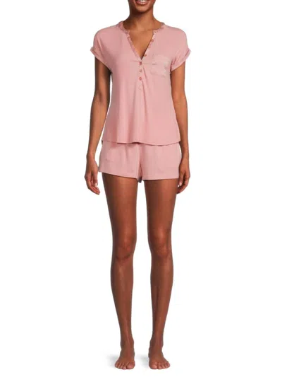 Ted Baker Women's 2-piece Solid Pajama Set In Mellow Rose