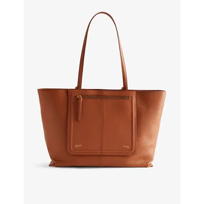 Ted Baker Womens Brown Nish Leather Tote Bag