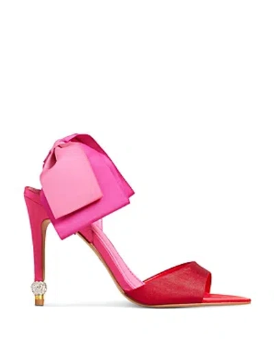 Ted Baker Women's Harinas Oversized Bow Back Sandals In Bright Pink