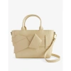 Ted Baker Womens Ivory Jimisie Knot-embellished Faux-leather Hand Bag