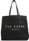 Ted Baker Women's Skye Raffia Tote Handbag, Other Black In Multi