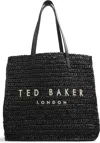 Ted Baker Women's Skye Raffia Tote Handbag, Other Black In Black
