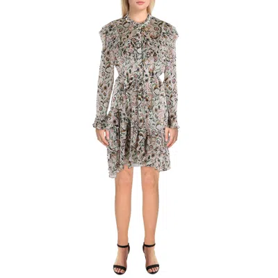Ted Baker Womens Floral Print Polyester Mini Dress