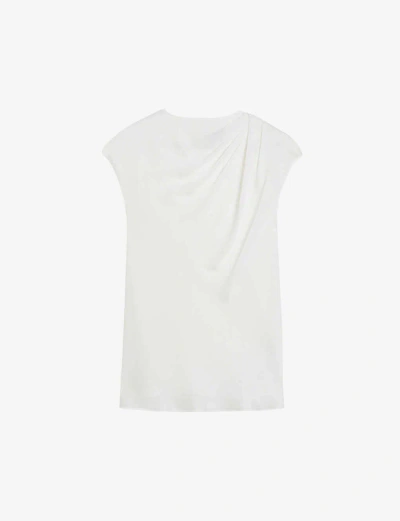 Ted Baker Womens Ivory Misrina Draped Woven Top