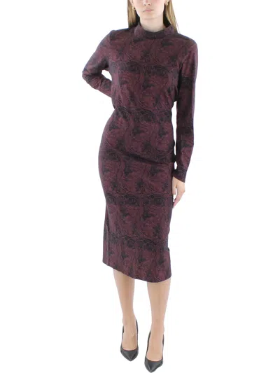 Ted Baker Womens Printed Cotton Bodycon Dress In Brown