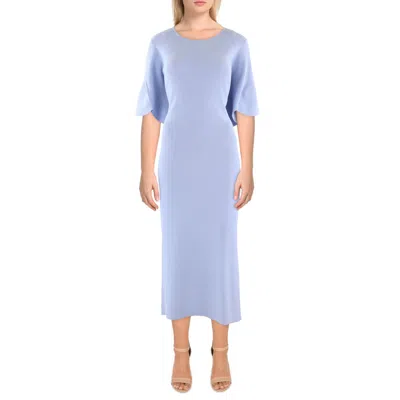 Ted Baker Womens Ribbed Viscose Midi Dress