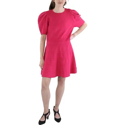 Ted Baker Womens Ruched Midi Wear To Work Dress In Pink
