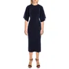 Ted Baker Womens Slit Viscose Bodycon Dress In Blue