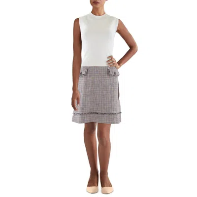 Ted Baker Womens Woven Sheath Dress In White
