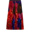 Ted Baker Evola Print Pleated Maxi Skirt In Multicol