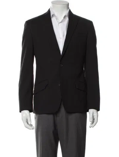 Pre-owned Ted Baker Wool Blazer In Black