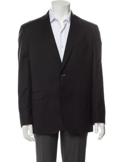 Pre-owned Ted Baker Wool Blazer In Black