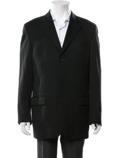 Pre-owned Ted Baker Wool Blazer In Black