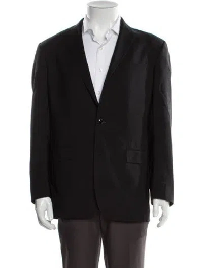 Pre-owned Ted Baker Wool Blazer In Black