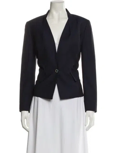 Pre-owned Ted Baker Wool Blazer In Black