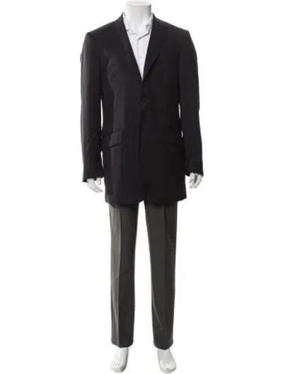 Pre-owned Ted Baker Wool Blazer In Black