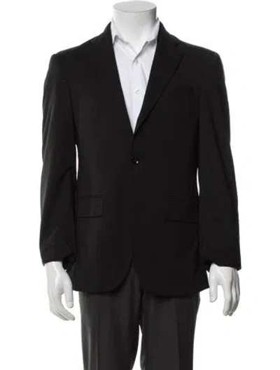 Pre-owned Ted Baker Wool Blazer In Black