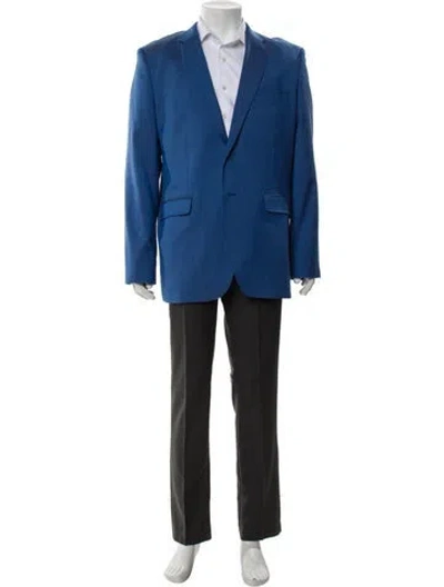 Pre-owned Ted Baker Wool Blazer In Blue