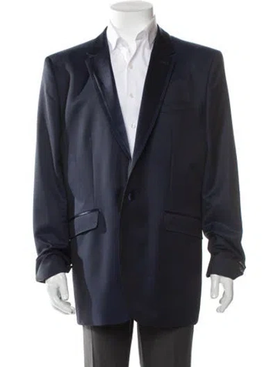Pre-owned Ted Baker Wool Blazer In Blue