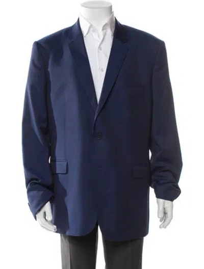 Pre-owned Ted Baker Wool Blazer In Blue