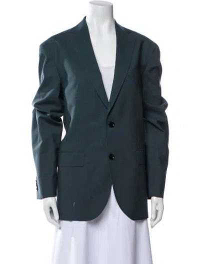 Pre-owned Ted Baker Wool Blazer In Blue