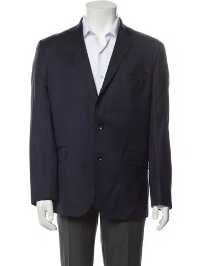 Pre-owned Ted Baker Wool Blazer In Blue