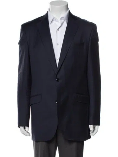Pre-owned Ted Baker Wool Blazer In Blue