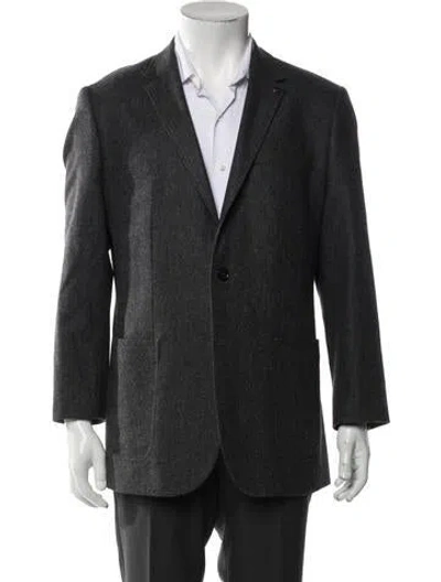 Pre-owned Ted Baker Wool Blazer In Blue