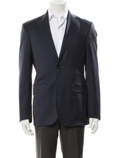 Pre-owned Ted Baker Wool Blazer In Blue