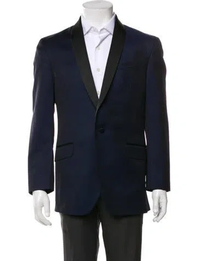 Pre-owned Ted Baker Wool Blazer In Blue