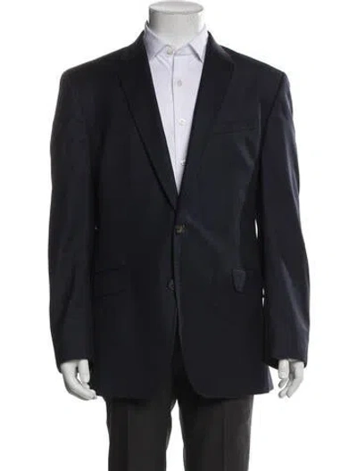 Pre-owned Ted Baker Wool Blazer In Blue