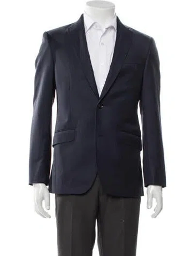 Pre-owned Ted Baker Wool Blazer In Blue