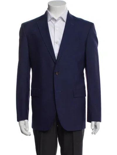 Pre-owned Ted Baker Wool Blazer In Blue