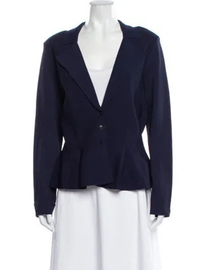 Pre-owned Ted Baker Wool Blazer In Blue