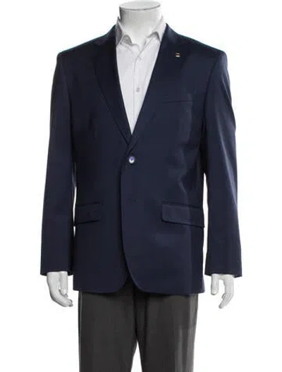 Pre-owned Ted Baker Wool Blazer In Blue