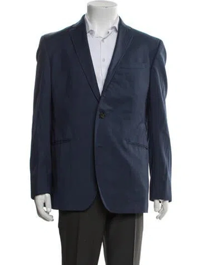 Pre-owned Ted Baker Wool Blazer In Blue