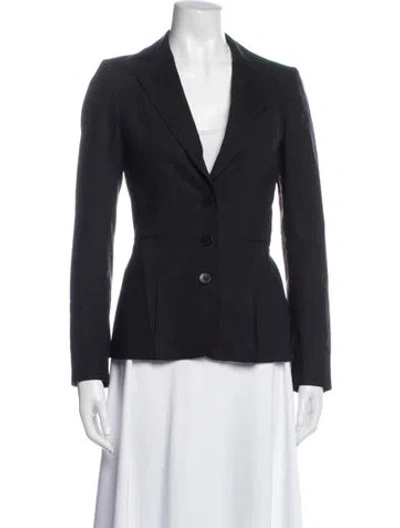 Pre-owned Ted Baker Wool Blazer In Blue
