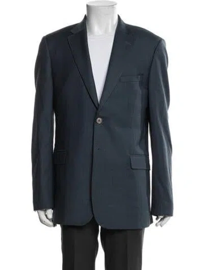 Pre-owned Ted Baker Wool Blazer In Blue