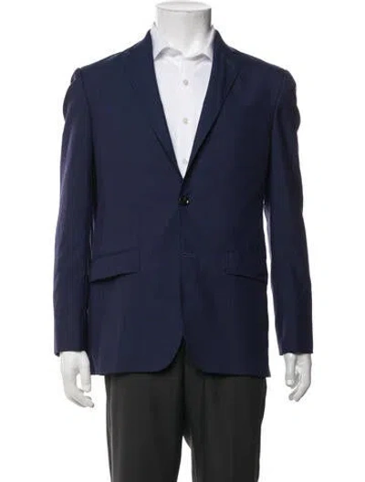 Pre-owned Ted Baker Wool Blazer In Blue