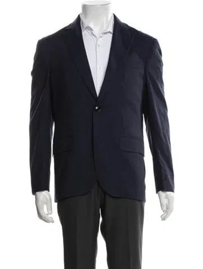 Pre-owned Ted Baker Wool Blazer In Blue