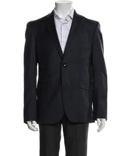 Pre-owned Ted Baker Wool Blazer In Blue