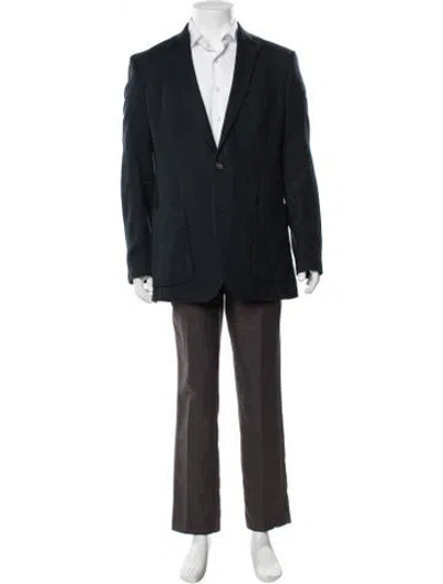 Pre-owned Ted Baker Wool Blazer In Blue