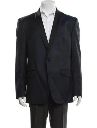 Pre-owned Ted Baker Wool Blazer In Blue